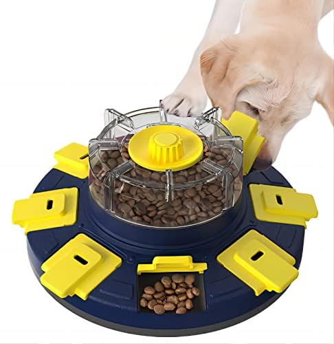  Kubatis Dog Puzzle Toys Level 3 2 1, Dog Treat Puzzle Slow Feeder, Interactive Enrichment Toys For Large/Medium/Small And Smart Dog, Dog Food Dispenser For Boredom And Mental Stimulation (Blue).