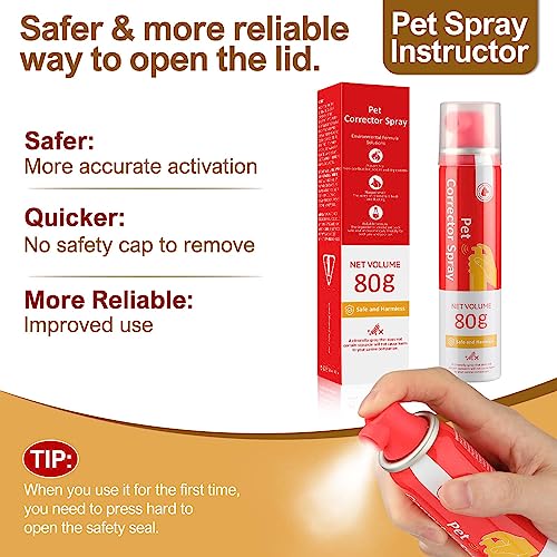  PET Corrector Dog Trainer, 80ml 4 Pack Pet Corrector Spray For Dog To Stops Barking, Jumping Up, Place Avoidance, Food Stealing, Dog Fights, Attacks & Unwanted Dog Behaviour. Safe, Humane & Effective