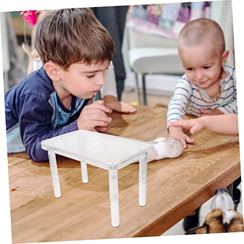  Hamster 5 Sets Crystal Rat Cage Accessories Bird Decor Desktop Toys Bird Cage Stand Hamster Cage Toy Bird Perch Stand Interesting Chinchilla Toy Delicate Hamster Toy Pet