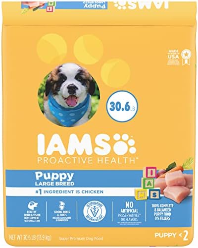 IAMS Smart Puppy Large Breed Dry Puppy Food With Real Chicken, 15 Lb. Bag