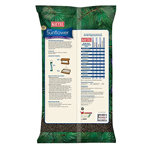  Kaytee Wild Bird Black Oil Sunflower Food, 5 Pounds