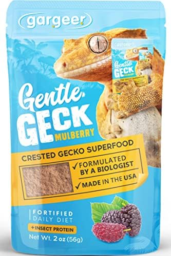  Gargeer 2oz Complete Crested Gecko Food Diet. Premium Mix, Ready To Use Freshly Made Powder. Unique Formula, Developed & Made In The USA. Enjoy! (Tropical + Insects Protein)