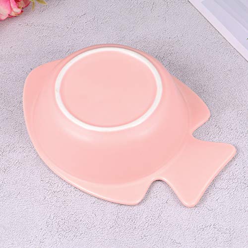  POPETPOP Ceramic Cat Bowls Pet Feeding Bowl - Raised Cat Food Bowl Ceramic Cat Bowl Elevated Pet Feeding Bowl For Dogs Cats Cat Bowls