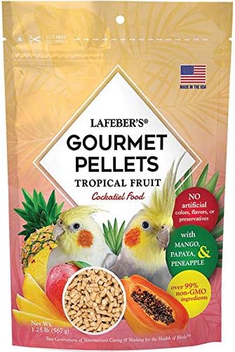  LAFEBER'S Premium Daily Diet Pellets Pet Bird Food, Made With Non-GMO And Human-Grade Ingredients, For Cockatiels, 5 Lb