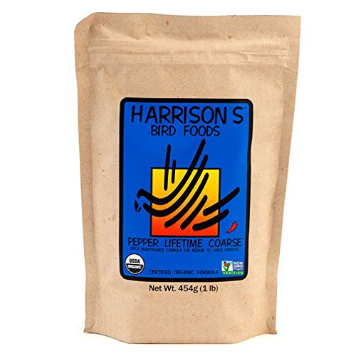  Harrison's Bird Foods Pepper Lifetime Coarse 1lb Certified Organic Formula