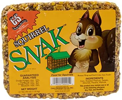  C&S Wild Bird Peanut Suet Treat, 56 Ounces, 6 Pack