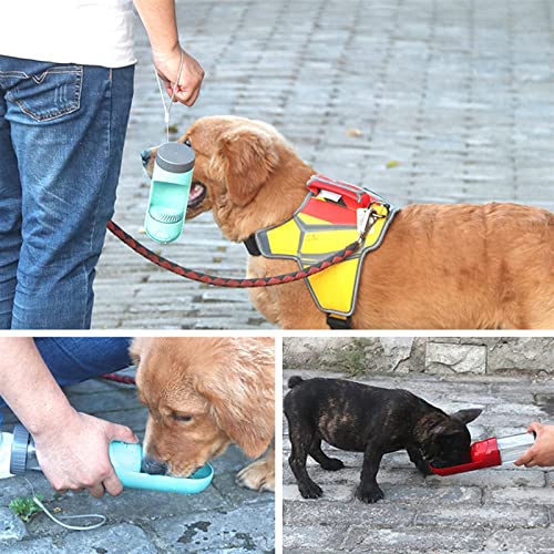  AACARB Cat Water Dispenser, 300ML Drinking Bowls Portable For Small Large Dogs Travel Puppy Cat Pet Dog Water Bottle Outdoor Pet Water Dispenser Feeder (Color : Pink)