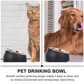  Hemobllo Stainless Steel Cat Bowl Non- Slip Puppy Base Cat Food Drinking Water Feeder