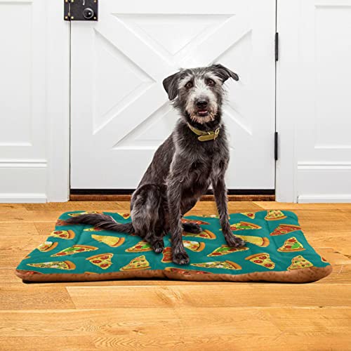  Food Pizza Dog Bed Cat Bed Soft Comfortable Pet Bed Non-Slip Calming Kennel Pad For Small Medium Large Dogs Cats 2116472