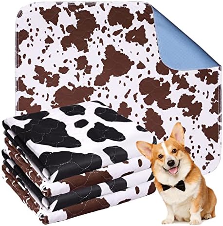  Pee Pads For Dogs Reusable Washable,2 Pack Well Made Dog Training Waterproof Pet Pads For Dog Bed Mat,Puppy Pads Extra Large ,Leak Proof Super Absorbent Whelping Pads ,48x60 Inch,Brown+Gray