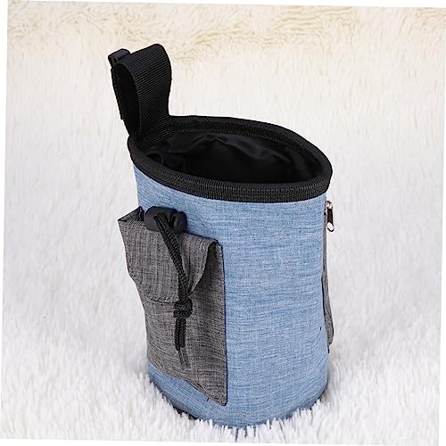  3pcs Accessories Walking Multi-Function Treat Pet Pouch And Snack Carries Toy Picnic Snacks Training - Travel Food Blue Storage Easily Portable For Design Outdoor Dog Draw Bag