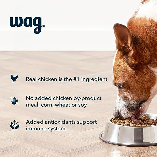  Amazon Brand – Wag Dry Dog Food, Chicken And Brown Rice 5 Lb Bag (Packaging May Vary)