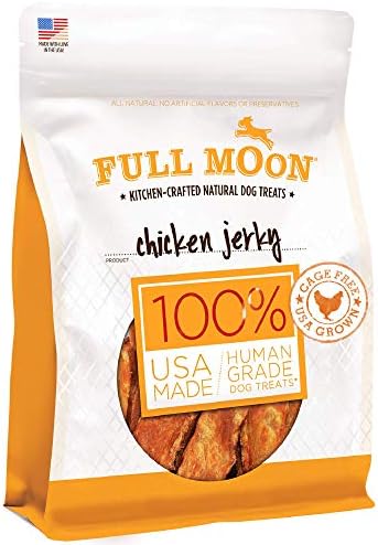  Full Moon Chicken Jerky Healthy All Natural Dog Treats Human Grade Made In USA Grain Free 24 Oz
