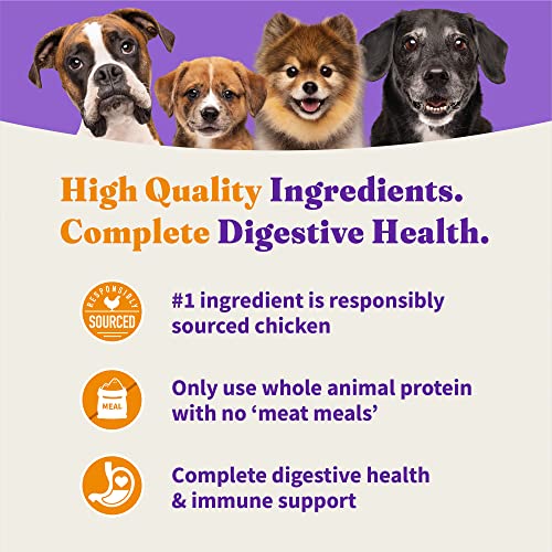 Halo Holistic Dog Food, Complete Digestive Health Grain Free Cage-Free Chicken And Sweet Potato Recipe, Dry Dog Food Bag, Senior Formula, 3.5-lb Bag