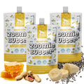  Zoomie Butter Banana Bliss Squeeze Packs - 100% All Natural Dog Peanut Butter (Convenient, Grab N' Go Size, Mess Free, Travel Friendly) Toy Filler, Slow Feeder, Lick Mats, Dog Treat, Pack Of 3
