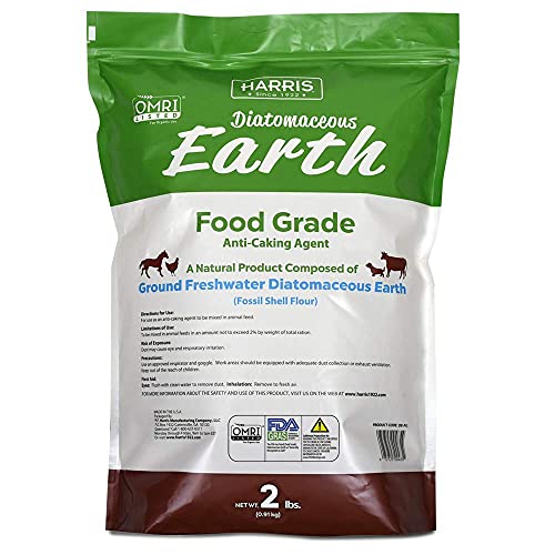  HARRIS Diatomaceous Earth Food Grade, 2lb With Powder Duster Included In The Bag