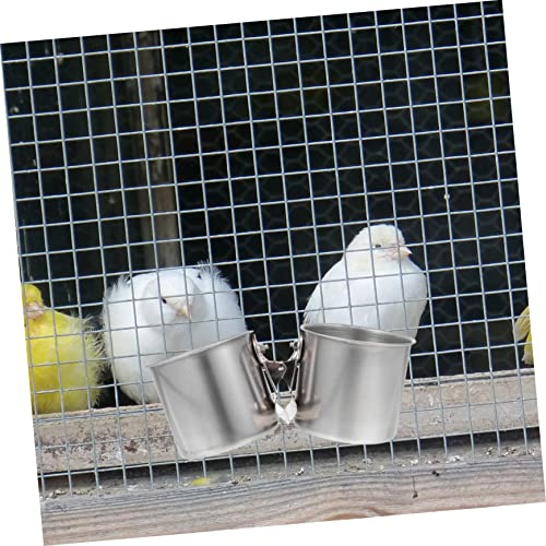  EVANEM 2pcs Feeder Tray Bird Feeder Outdoor Bird Feeder Toy Parrot Hamster Feeding Cups Ferret Water Bottle Water Bird Cup Parrot Feeder Birds Food Cup Pet Parrot Feeder To Feed Xuan Feng