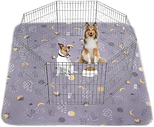  UPSKY Washable Pee Pads For Dogs, 2 Pack Puppy Pads 41" X41” Reusable Pet Training Pads Super Absorbent Dog Potty Whelping Pee Pads Non-Slip Dog Mat For Dog Playpen, Crate, Car