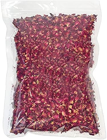  Rose Petals & Buds (4 Oz.) - Healthy Natural Dried Flower Herbivore Treat - Chinchillas, Guinea Pigs, Rabbits, Prairie Dogs, Degus, Hamsters, Rats, Squirrels, Sugar Gliders & Other Small Pets