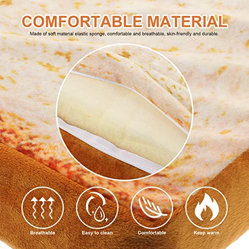  PATKAW Couch Pillows Couch Pillows Toast Bread Cushion Cat Bread Sleeping Bed Funny Food Bread Cat Bed Mattress Soft Cushion For Cats Dogs Sleeping Playing Resting Supplies Cat Blanket Cat Blanket