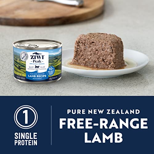  ZIWI Peak Canned Wet Cat Food – All Natural, High Protein, Grain Free, Limited Ingredient, With Superfoods, Lamb, 6.5 Ounce (Pack Of 12)