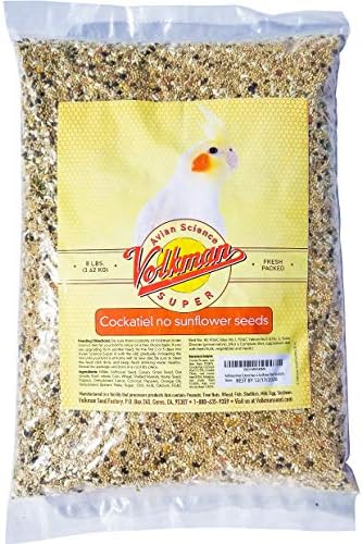  Volkman Avian Science Super Cockatiel No Sunflower Bird Food 4 Lb