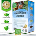  Small Pet Select Chicken Layer Feed Pellets | 18% Protein Level | Corn-Free, Soy-Free, Non-GMO | All Natural US Locally Sourced Ingredients | 40lb