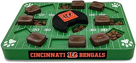 Pets First NFL Miami Dolphins Puzzle Toy, Puzzle Treat Dog Toy, Interactive Dog Treat Toy, Dog Puzzle