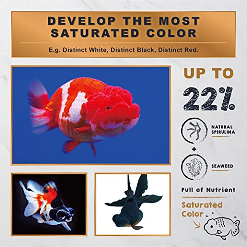  Ultra Fresh Sinking Goldfish Food, Color Enhancing, Balanced Diet, All Natural Ingredients, Clear Water Formula, Slow Sinking Gold Fish Pellets, Goldfish Ultra Color (4.6 Oz)