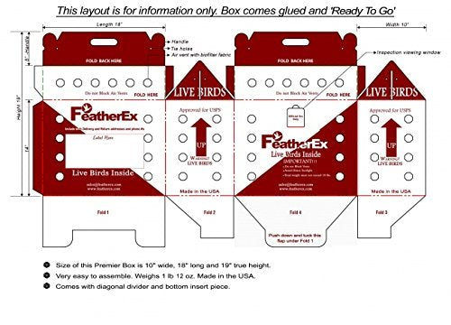  FeatherEx 3 Pack Premier Shipping Boxes