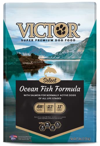 Victor Super Premium Dog Food – Select - Ocean Fish Formula – Gluten Free Dry Dog Food For All Normally Active Dogs Of All Life Stages, 5lbs