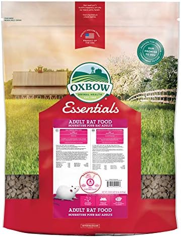  Oxbow Essentials Adult Rat Food - All Natural Adult Rat Food - 3 Lb.