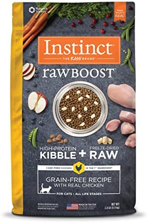  Instinct Raw Boost Grain Free Recipe With Real Salmon Natural Dry Cat Food By Nature's Variety, 4.5 Lb. Bag