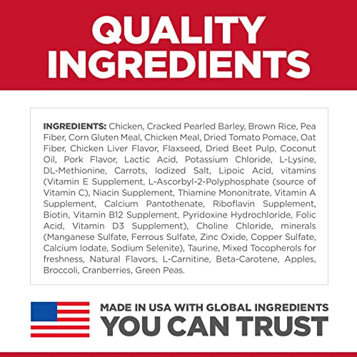  Hill's Science Diet Adult Perfect Weight Small Bites Dry Dog Food, Chicken Recipe, 25 Lb. Bag