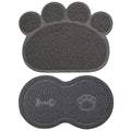  Silicone Placemats Cat Feeding Mat - 2pcs Cat Litter Mat Dog Bowl Mat Paw Shape Pet Feeding Mat Dog Dish Mat Anti- Water Bowl Placemat For Floor Puppy Dog Food