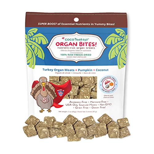  CocoTherapy Organ Bites! Dog And Cat Treat (Chicken + Beet) 3 Oz.