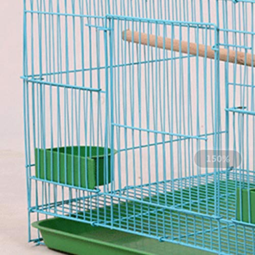  Q-XIAOKEAI,Wire Rectangular Small Cage For Small Birds And Canaries Rekord Equipped Feeders
