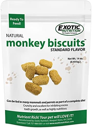  Monkey Biscuits (Standard, 9 Lb.) - Healthy & Crunchy Biscuit Treat For Prairie Dogs, Parrots, Squirrels, Sugar Gliders, Hamsters, Rats, Rodents, Amazons, Macaws, Cockatoos, Birds & Other Small Pets