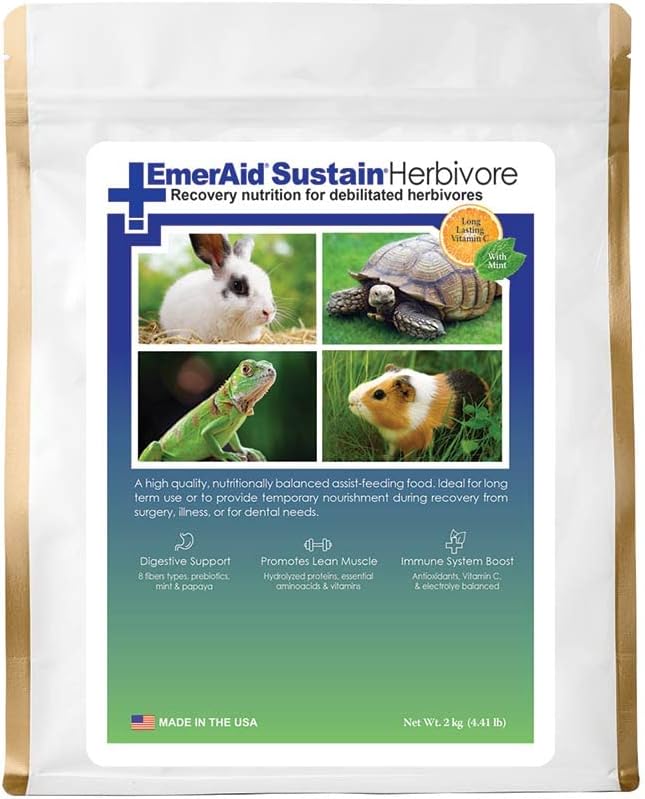  EMERAID Sustain HDN Life Saving Nutrition For Herbivores, Made With Non-GMO And Human Grade Ingredients, 2kg Ba