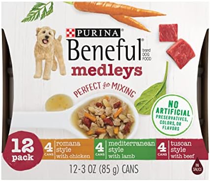  Purina Beneful Wet Dog Food, Chopped Blends With Chicken - 10 Oz. Tubs (Pack Of 8)