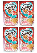  Delectables Squeeze Up Hartz Cat Treats Bundle Of 4 Flavor Pouches, 2.0 Oz Each (Tuna)