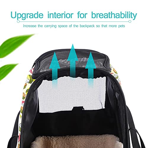  Pet Carrier Cute Sushi Japanese Food Soft-Sided Pet Travel Carriers For Cats,Dogs Puppy Comfort Portable Foldable Pet Bag Airline Approved