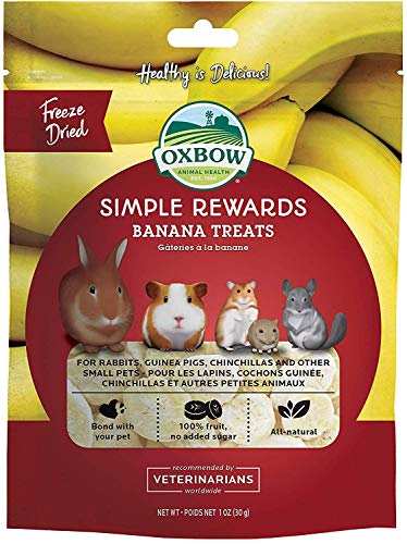  Oxbow (12 Pack) Simple Rewards Treats - Small Animals Banana 1 Oz