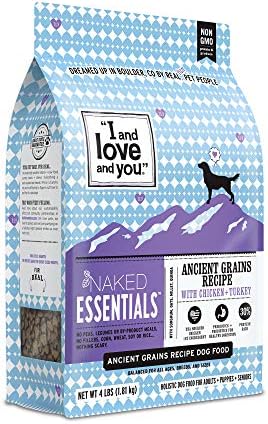  "I And Love And You" Trial Size Naked Essentials Lamb & Bison, Grain Free Dry Dog Food, 4 LB