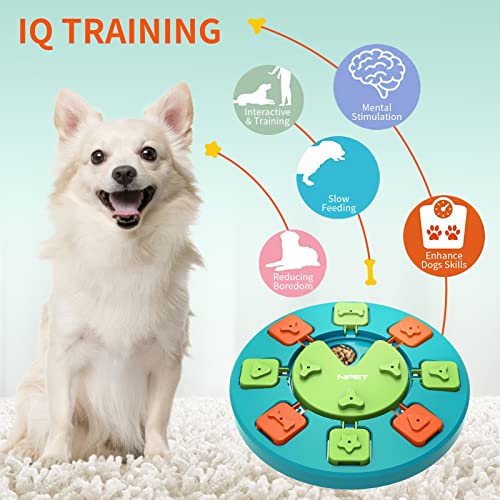  NPET Dog Puzzle Toy, Interactive Dog Toys For Small & Medium Dogs, Dog Enrichment Toys For Pet IQ Training & Mental Enrichment (Green, Level 1)