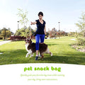  Iplusmile 2pcs Portable Holder With Food Walking Pet Hand Strap Dog, Wrist Carrier Dispenser Dog Purse S Luminescent Walk Dogs Training Coin Bags Reward Treat Snack Pocket Bag Doggie