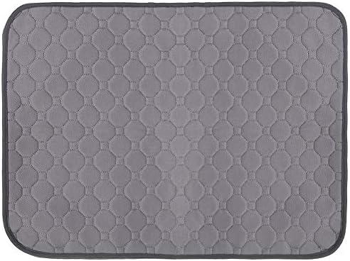  Pet Pee Pad Washable Dog Pee Pads Reusable Puppy Dog Training Pads Waterproof Whelping Pads Absorbent Pet Training Mat With Anti Slip Bottom For Dog Cat(L Gray)