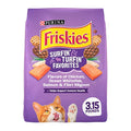  Purina Friskies Dry Cat Food, Surfin' & Turfin' Favorites - (4) 3.15 Lb. Bags