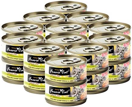  Fussie Cat Premium Tuna With Mussels In Aspic Grain-Free Wet Cat Food 2.82oz, Case Of 24