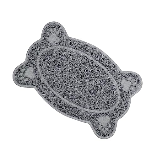  Iplusmile Non Skid Rug Cat Litter Rug Silicone Desk Mat 2pcs Mats Cats Paws Cat Drinking Mat Cat Supplies Dog Feeding Tablemat Carpet Trash Can Pet Mat Grey Pet Supplies Water Proof